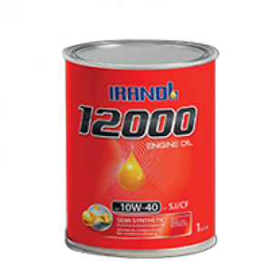 روغن موتور 12000  ایرانول  10w40 sj چهار لیتری